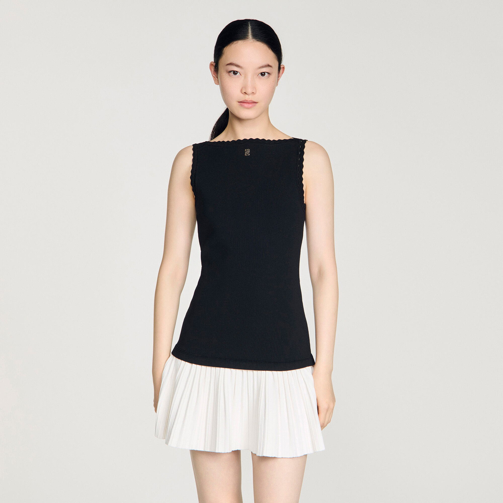 Two-tone mini dress