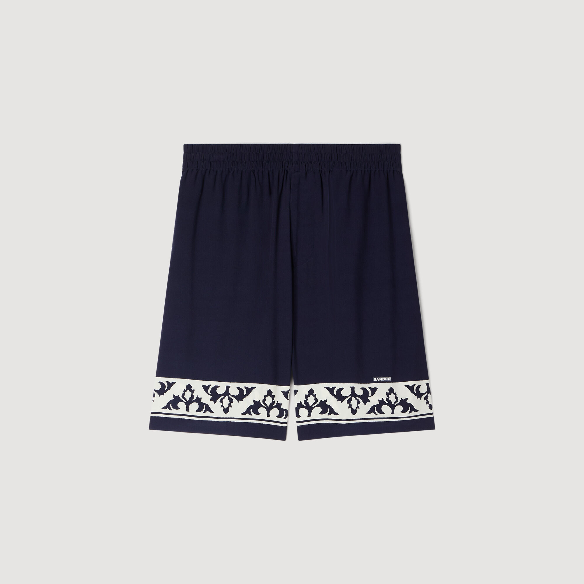 Contrast pattern flowy shorts
