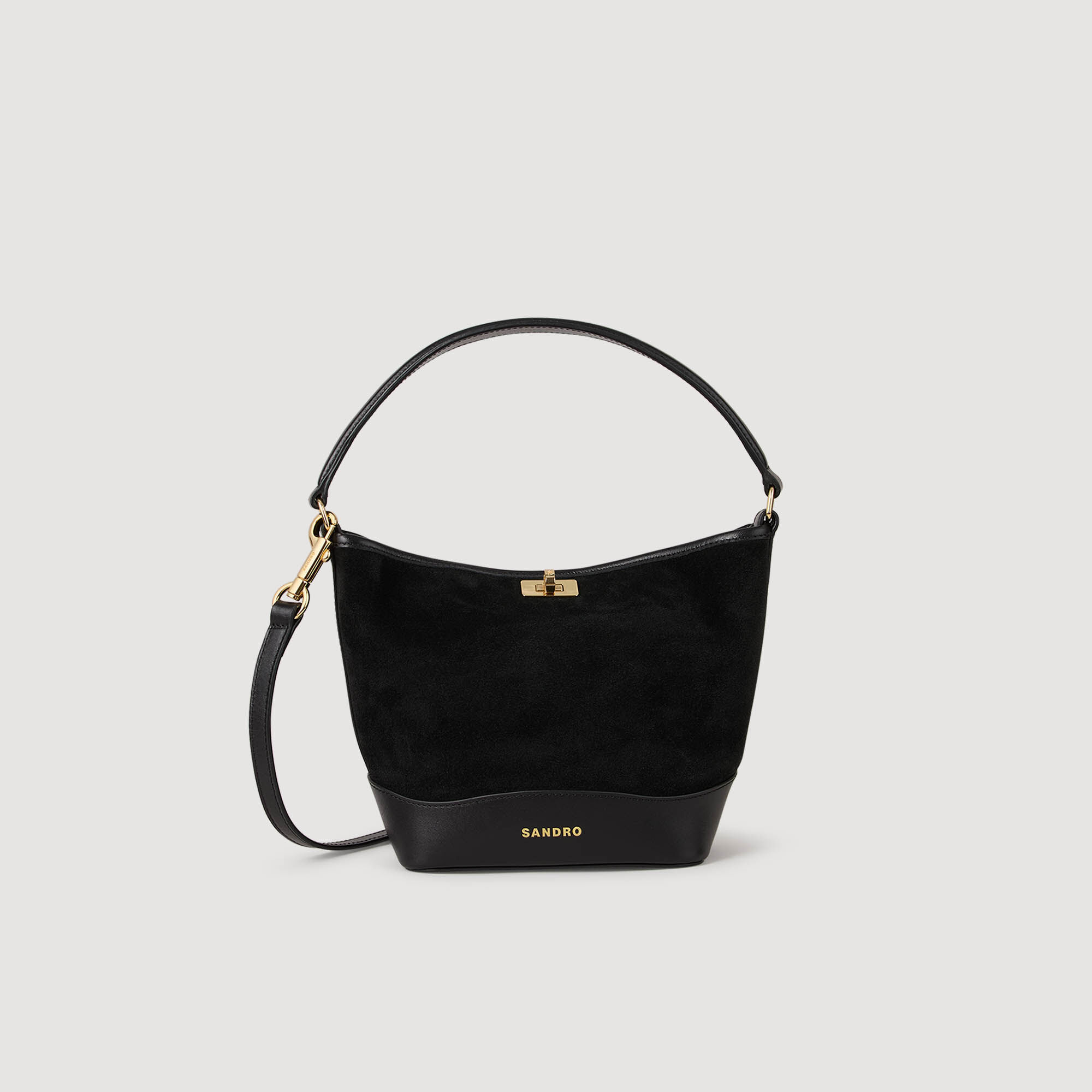 TANGOSO mini suede and leather bag