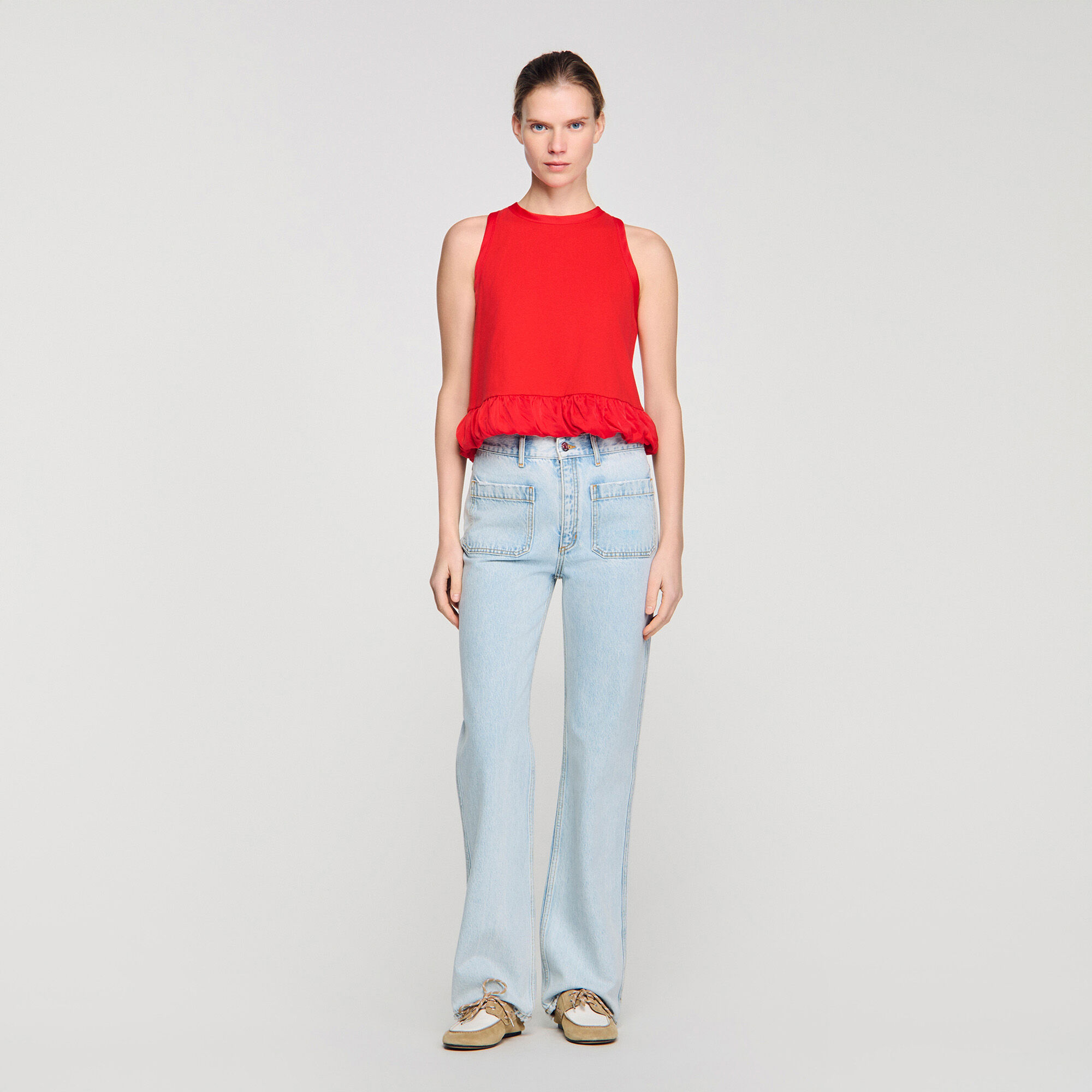 Straight-leg jeans