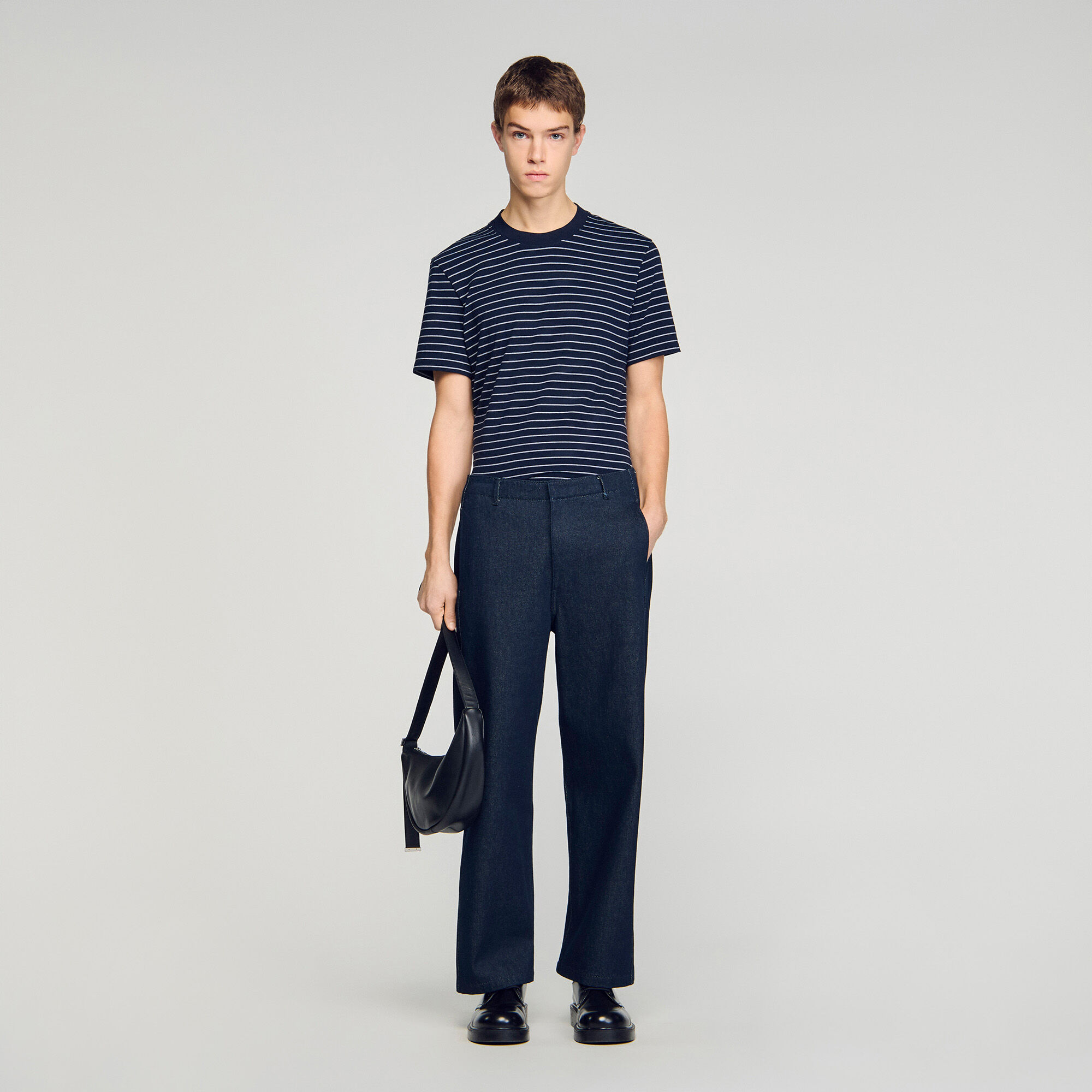 Raw barrel jeans