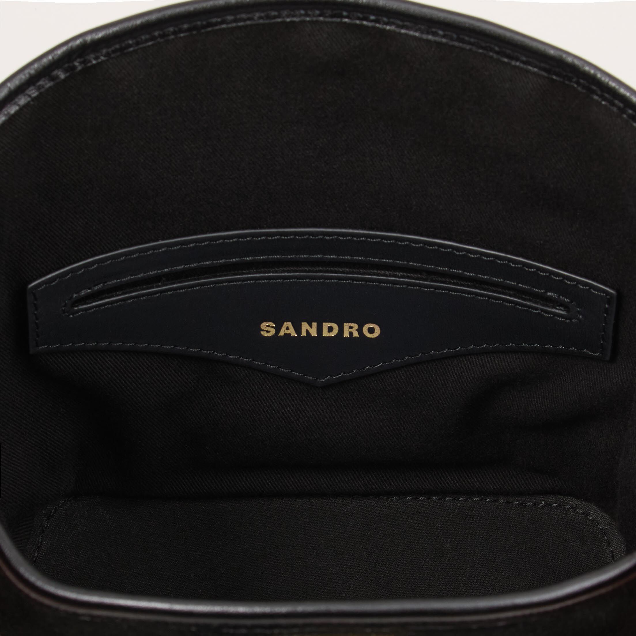TANGOSO mini suede and leather bag
