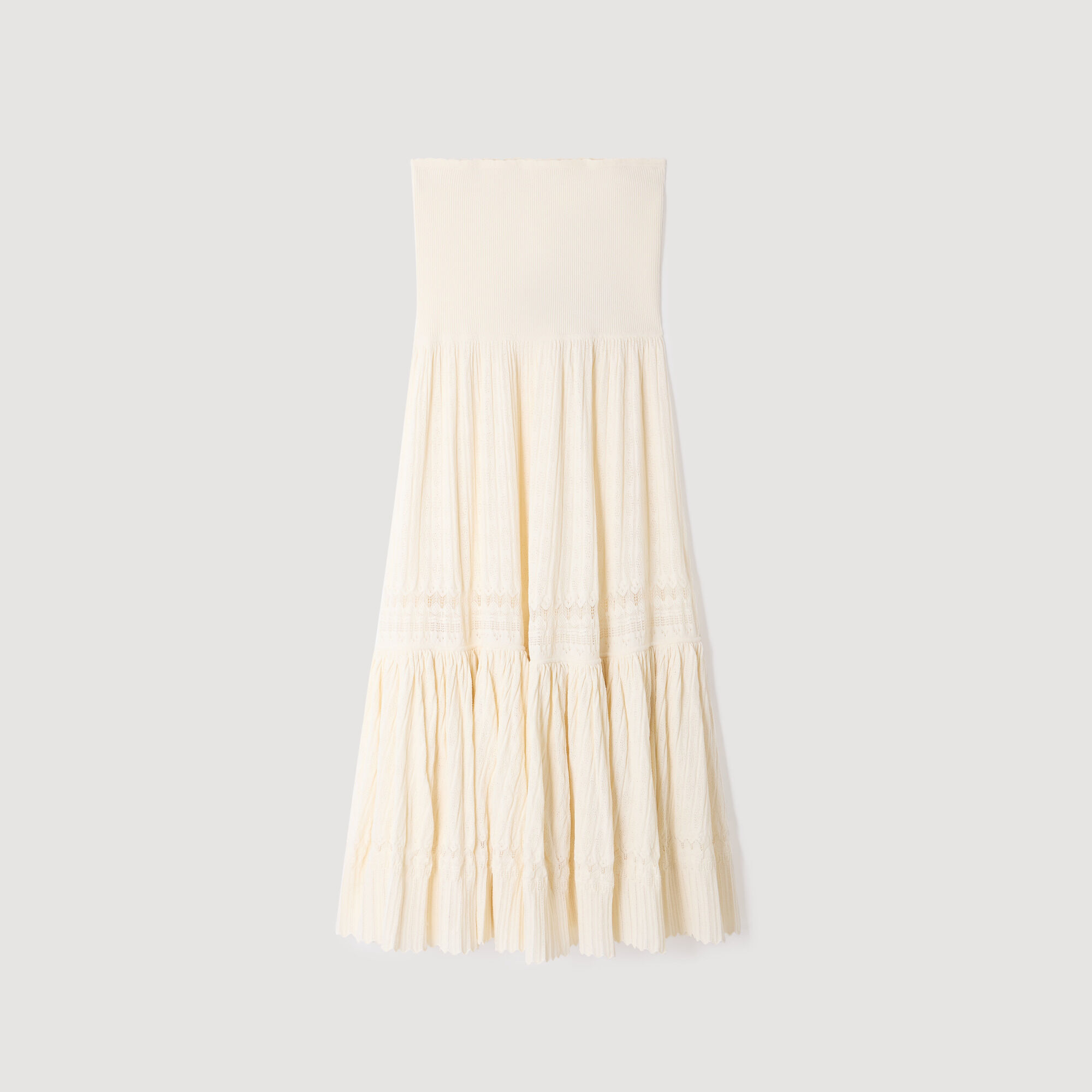 Maxi knit skirt
