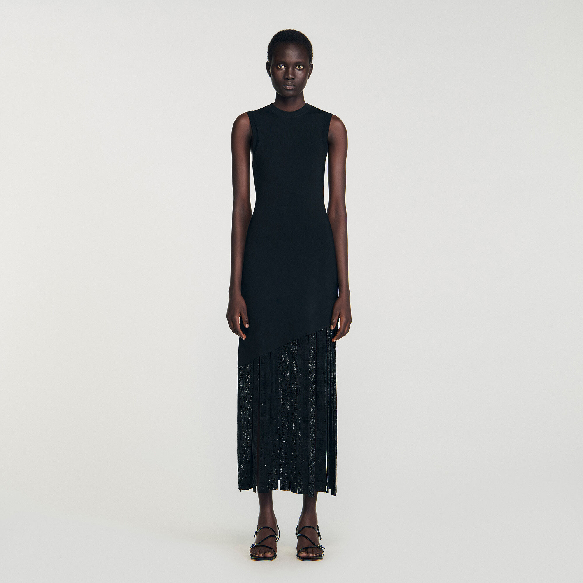Fringed maxi dress