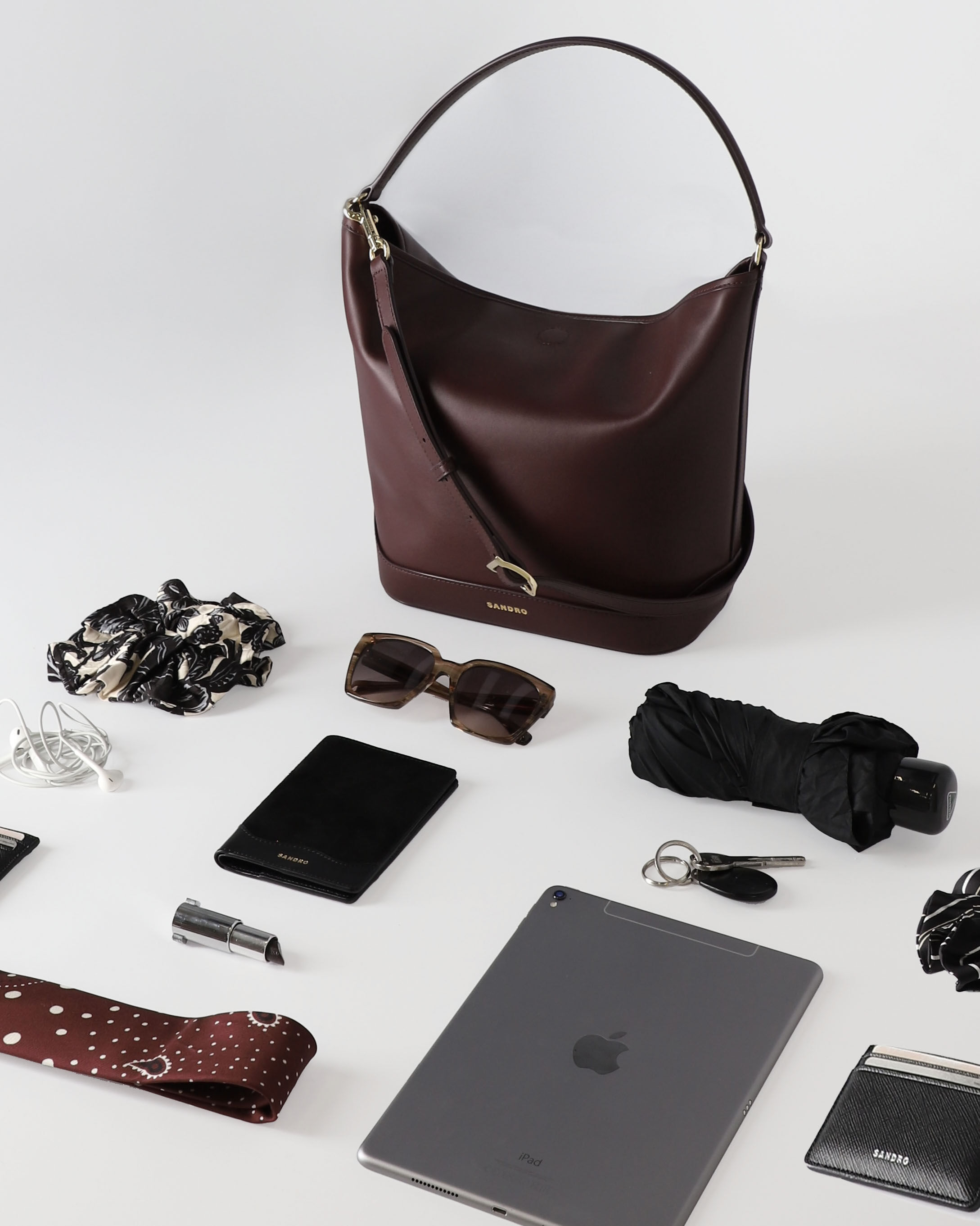 TANGOSO leather bucket bag