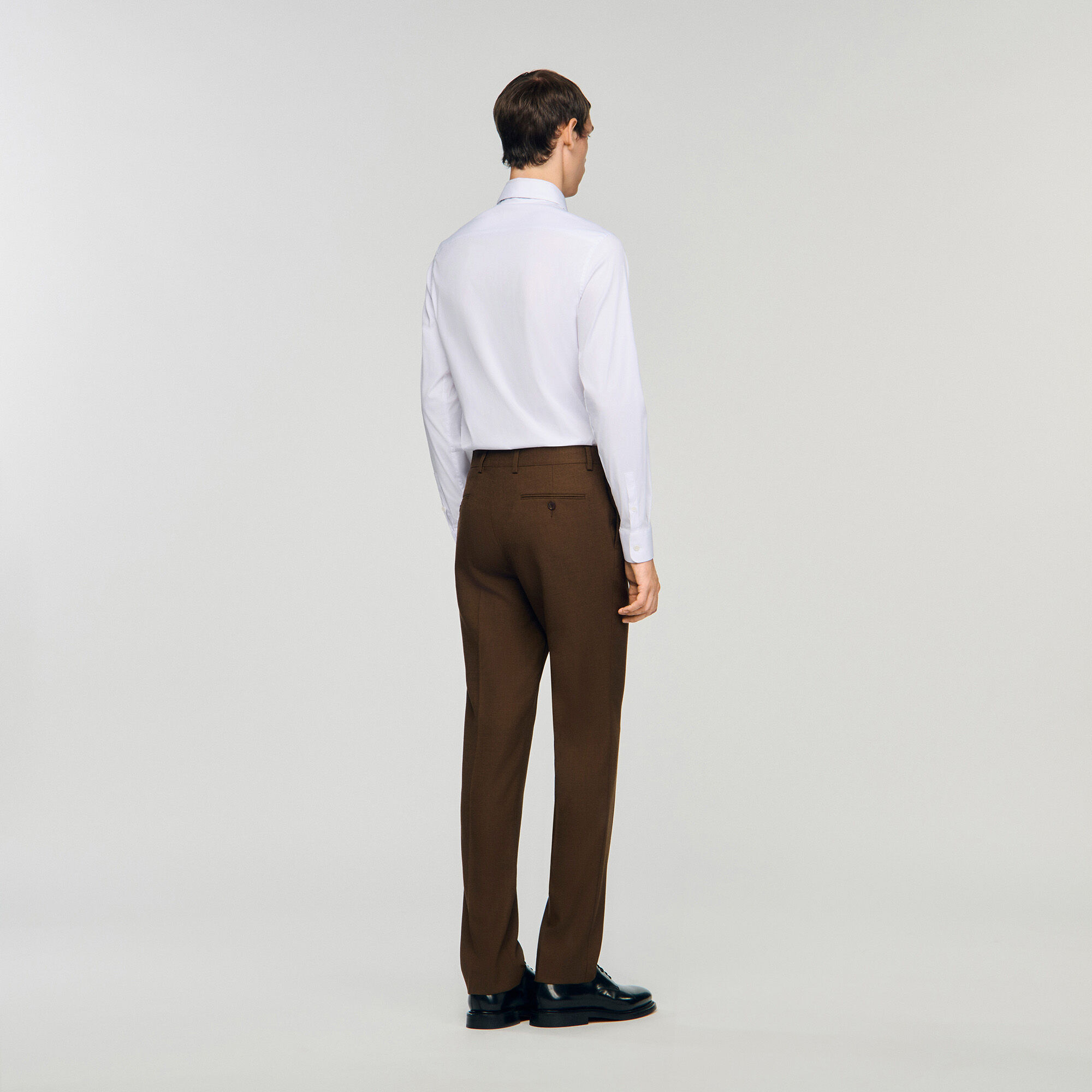 Wool Tailored Suit Pants