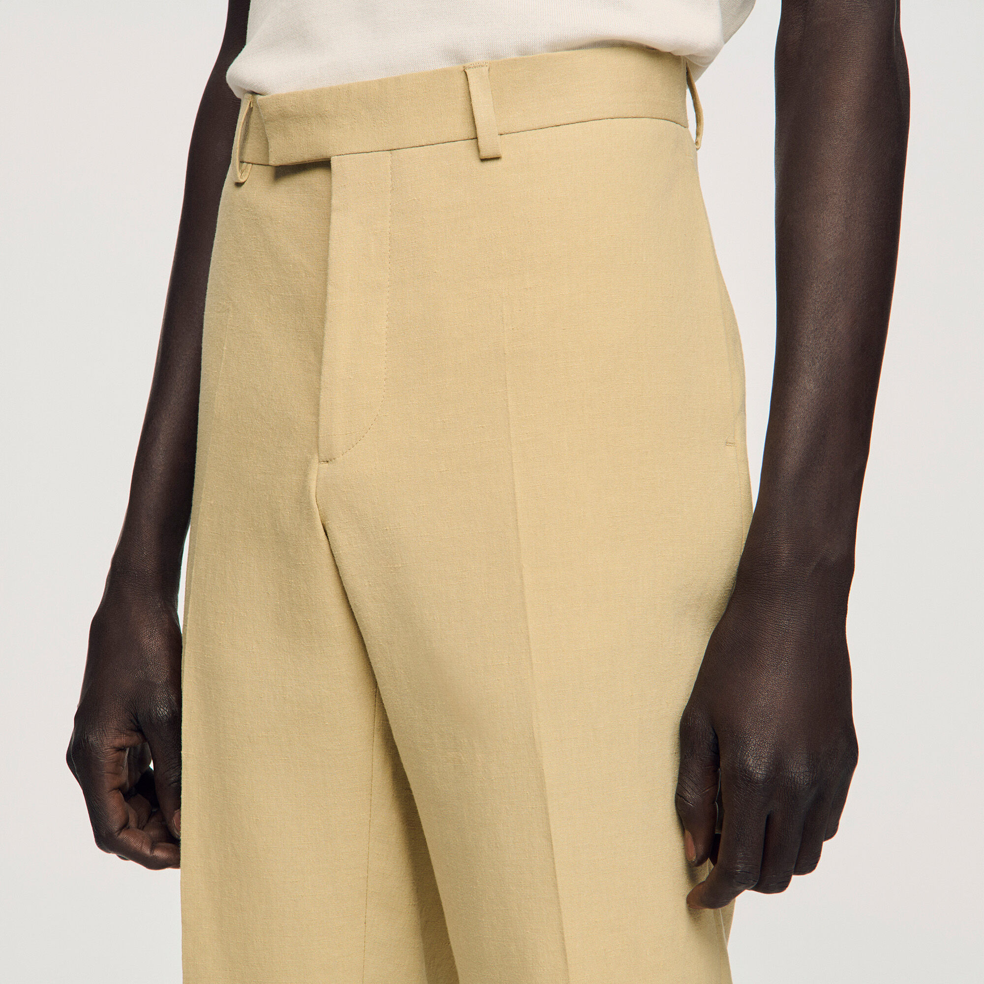 Wool suit trousers