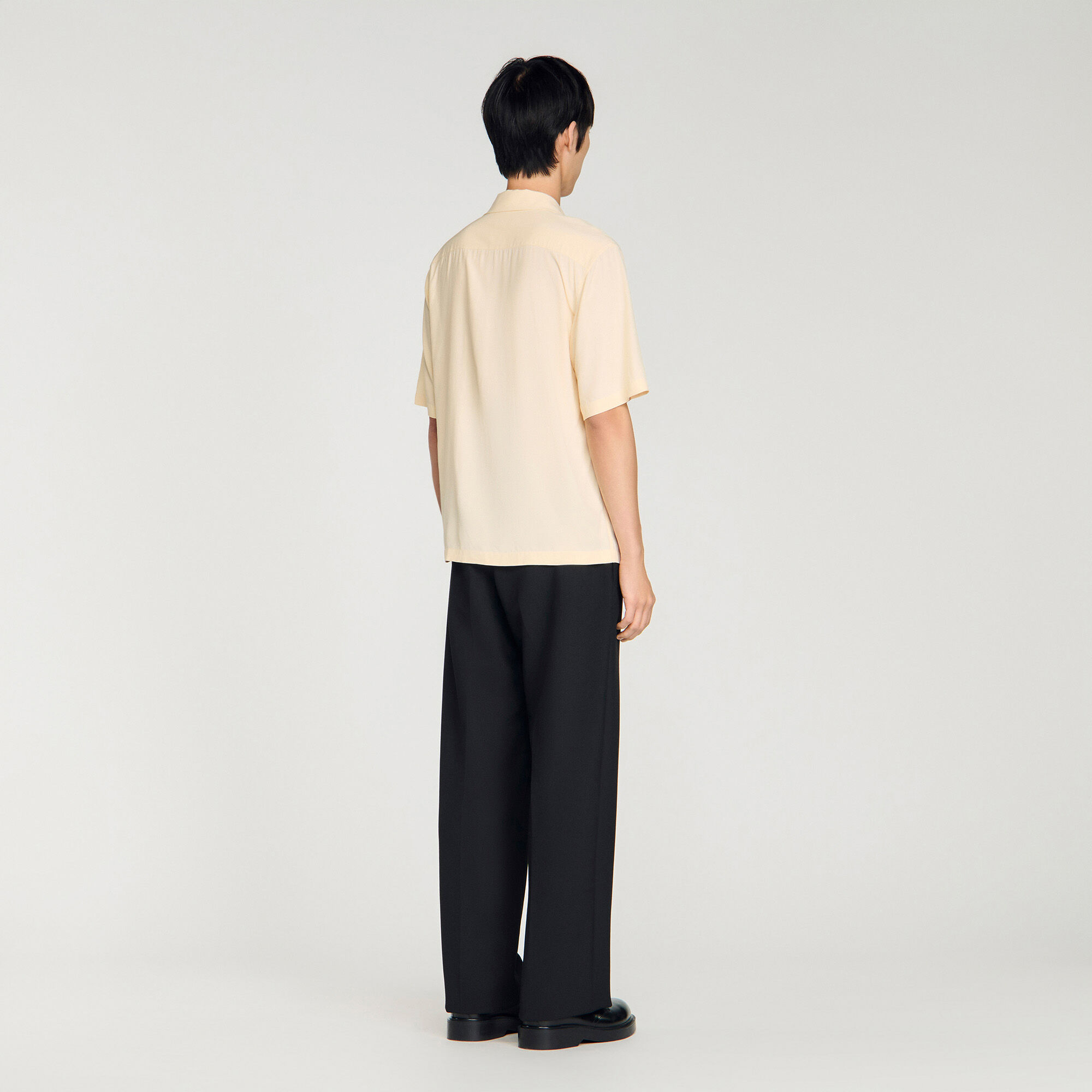 Embroidered horse loose-fit shirt