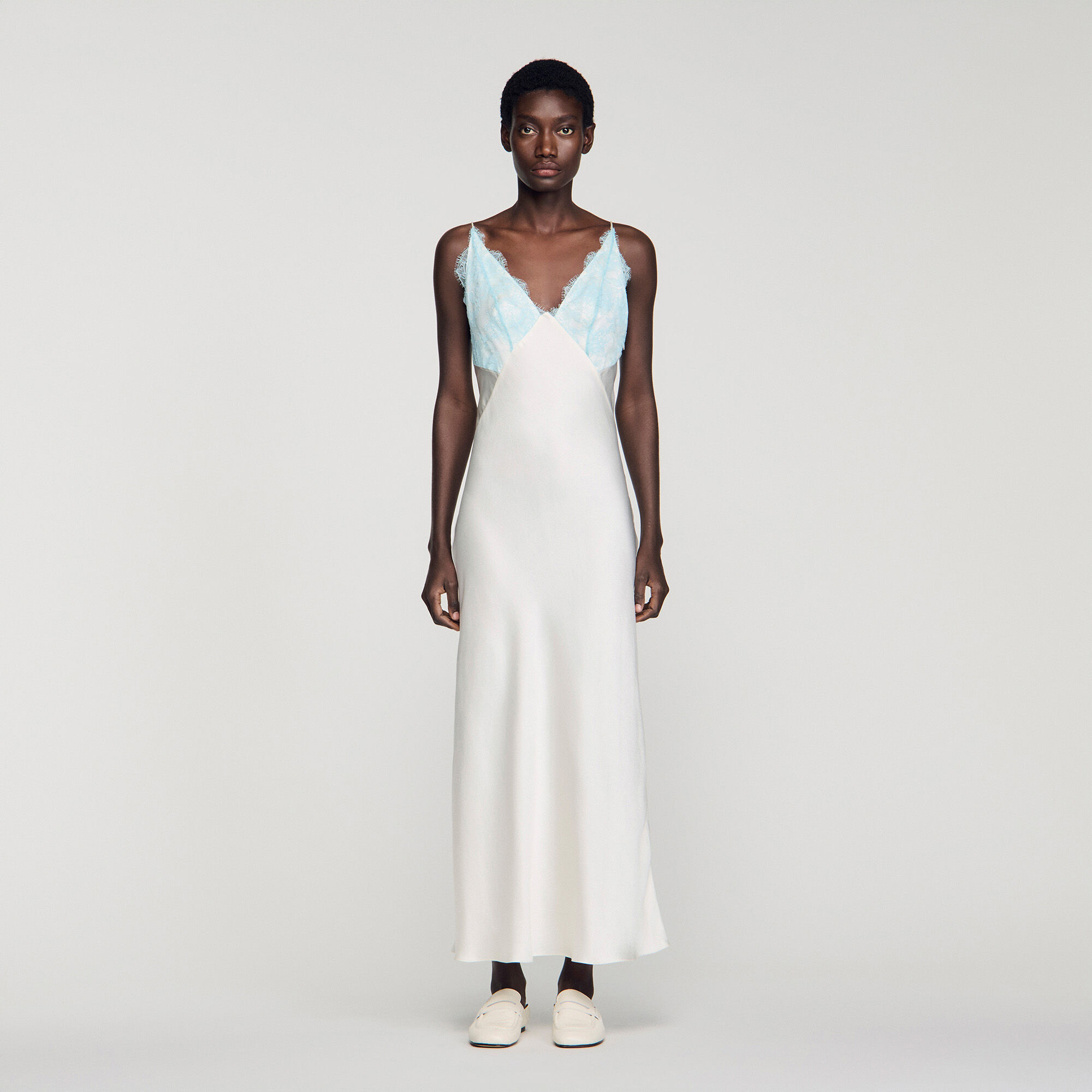 Lingerie-style maxi dress
