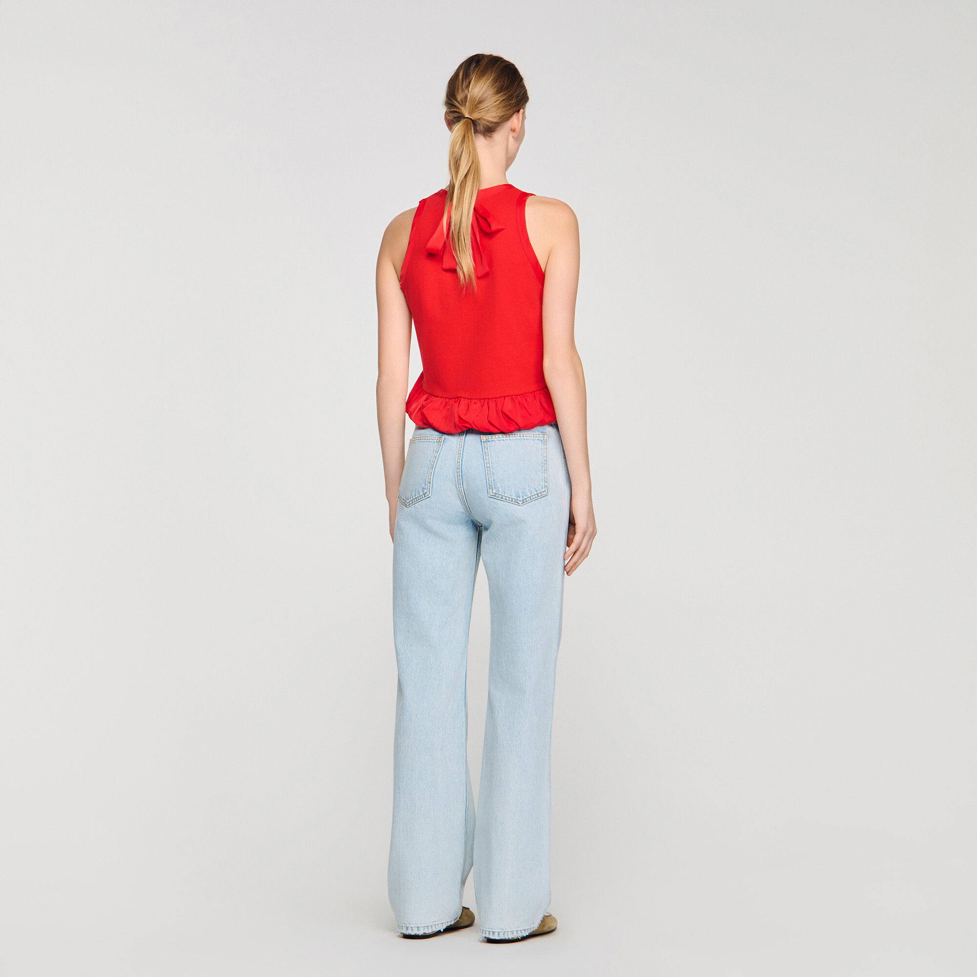 Straight-leg jeans