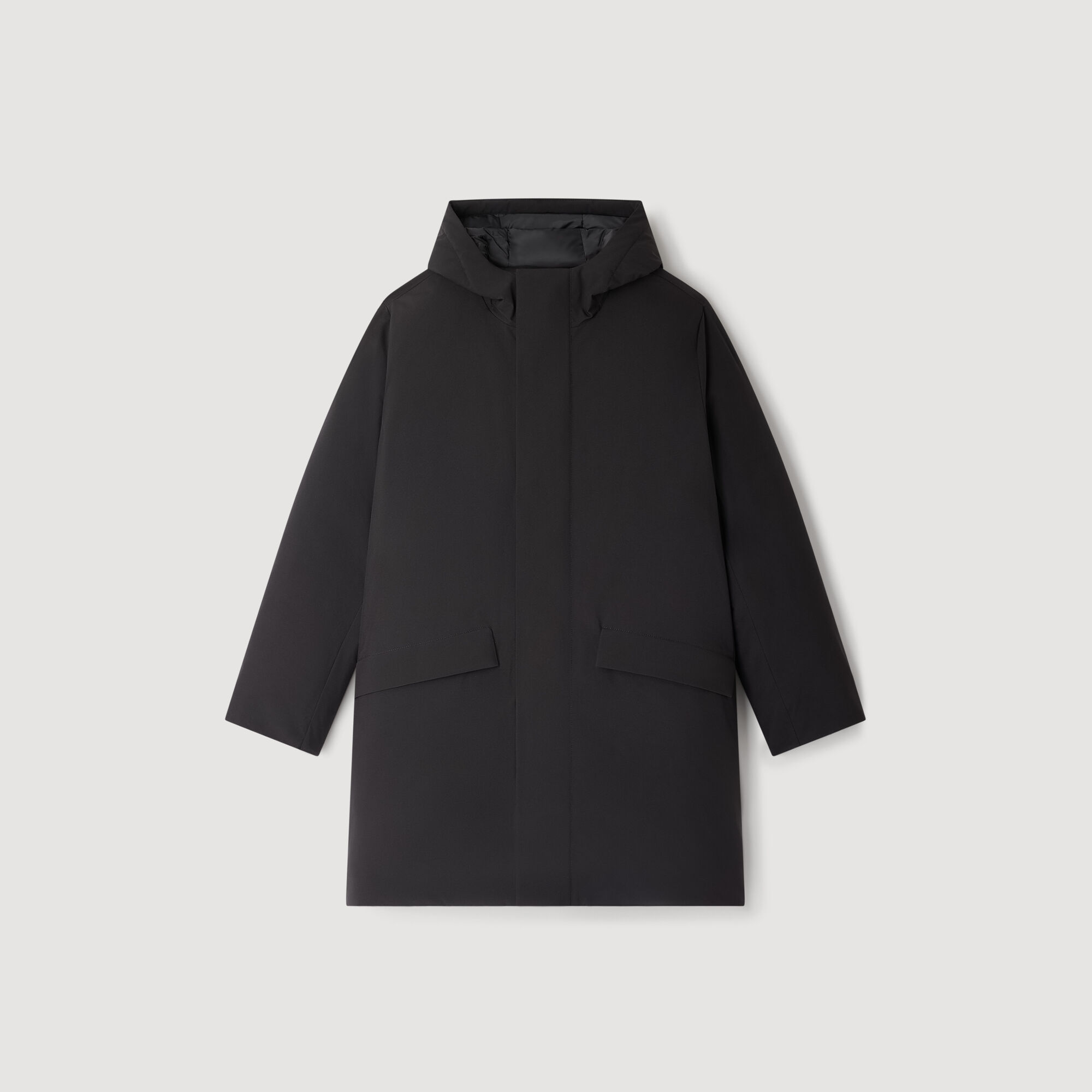 Zip-up hooded parka