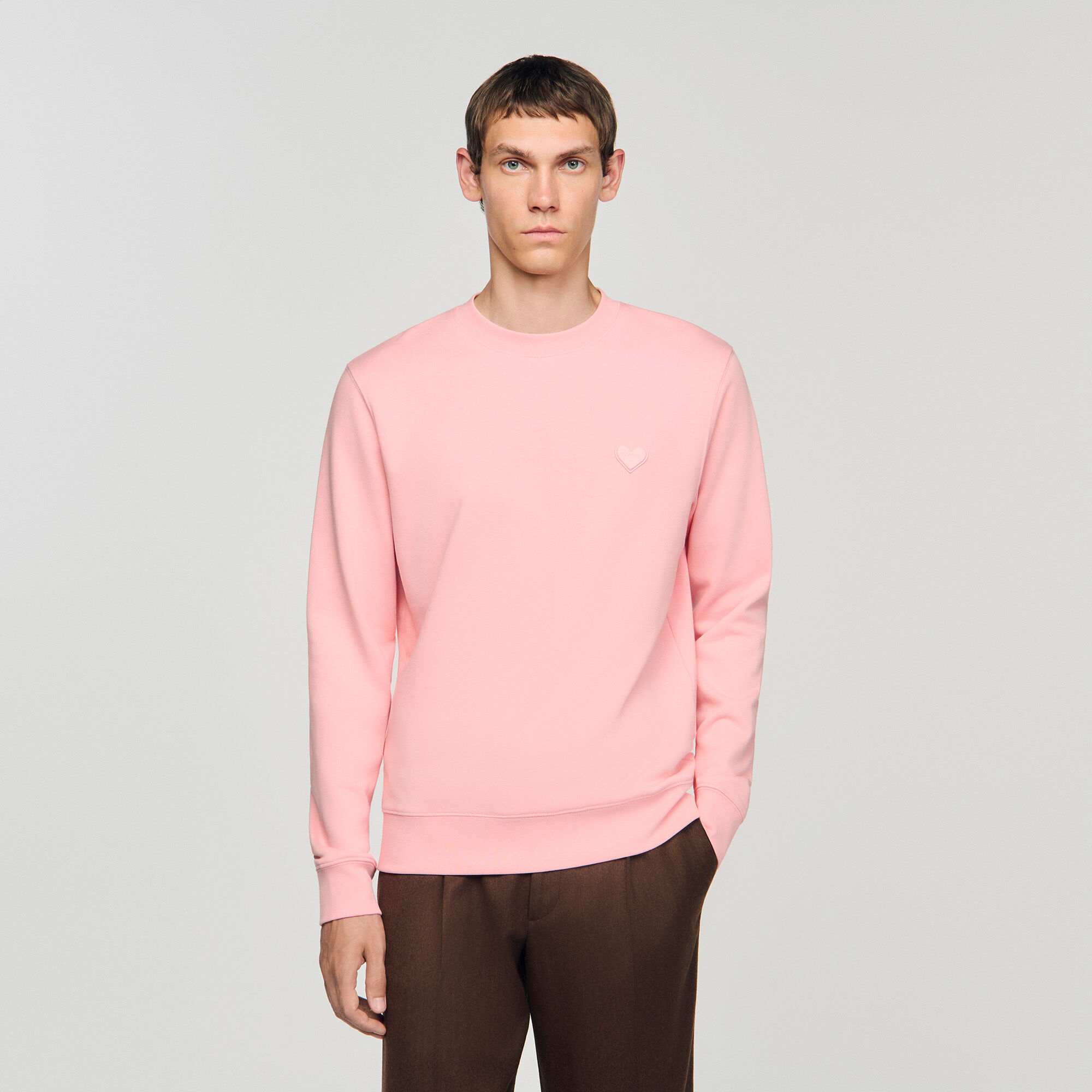 Heart patch crewneck