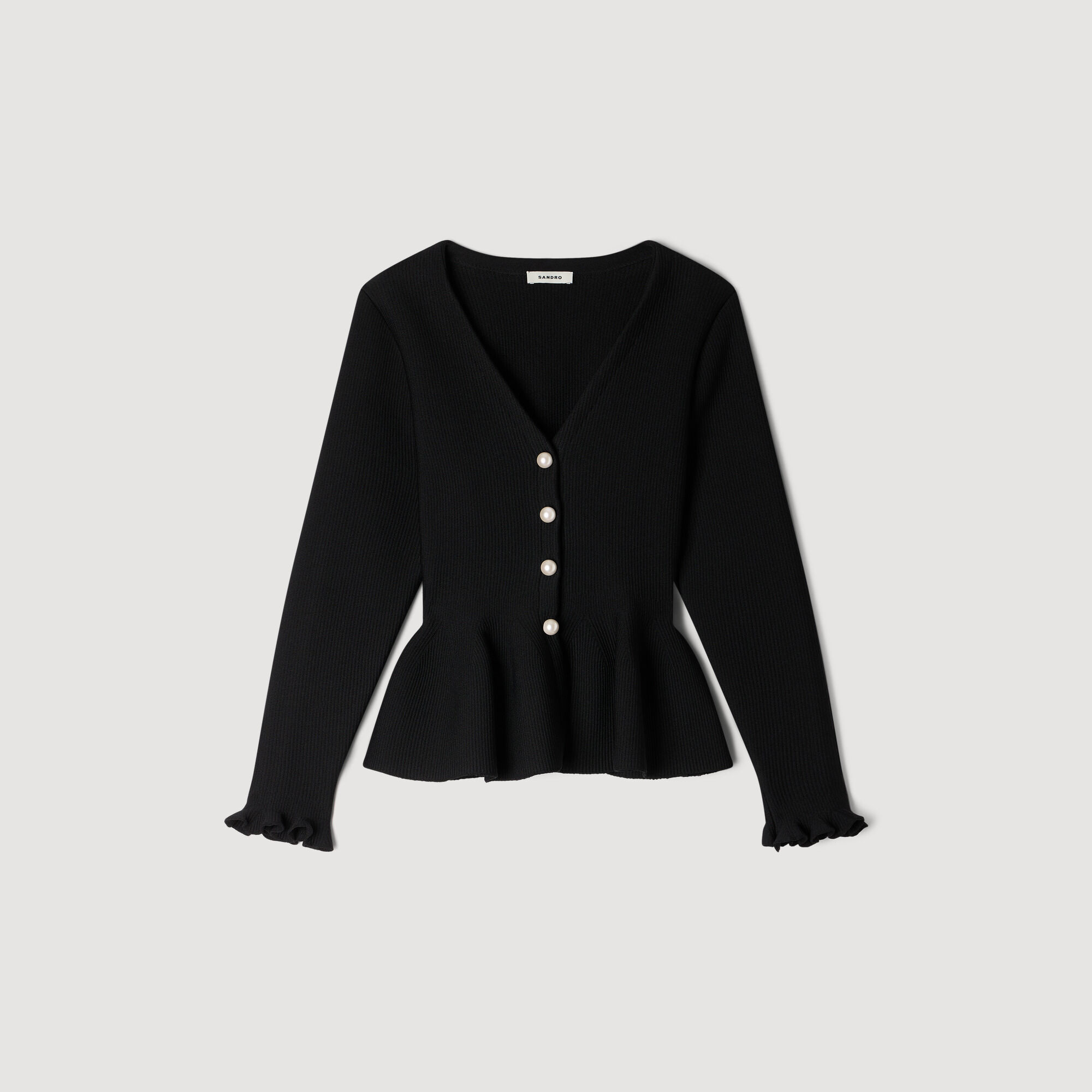 Peplum cardigan