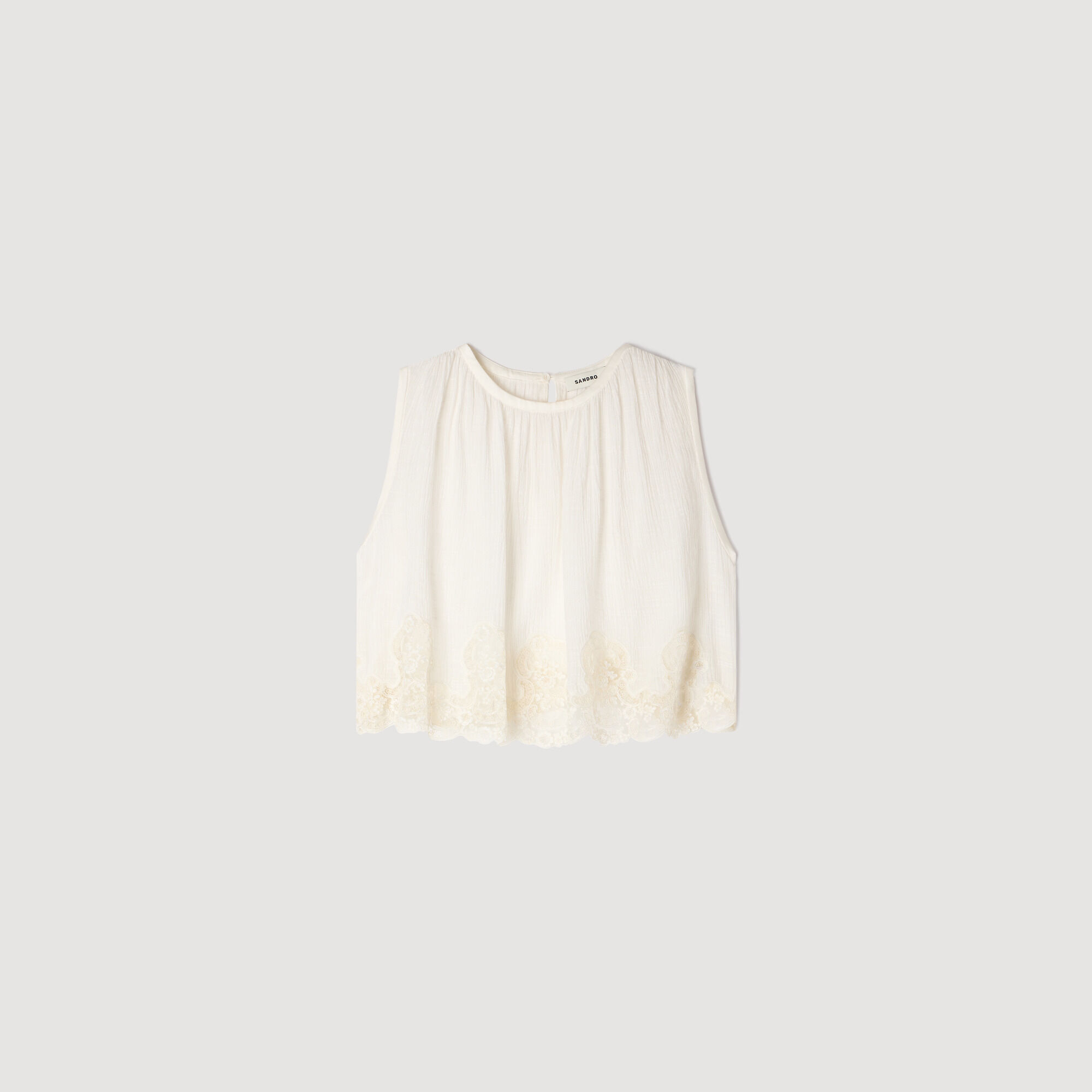 Crepon crop top