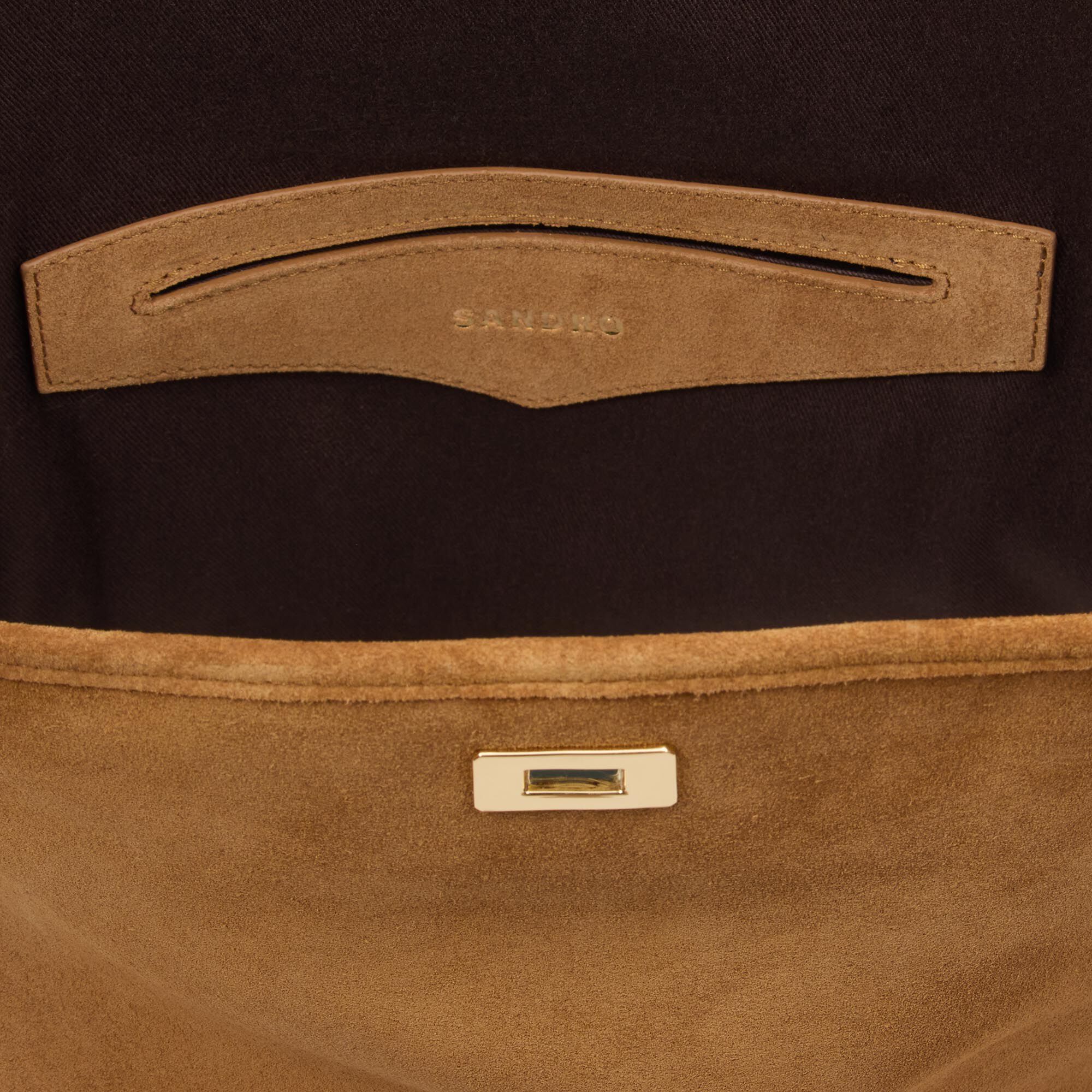 TANGOSO fringed suede bucket bag