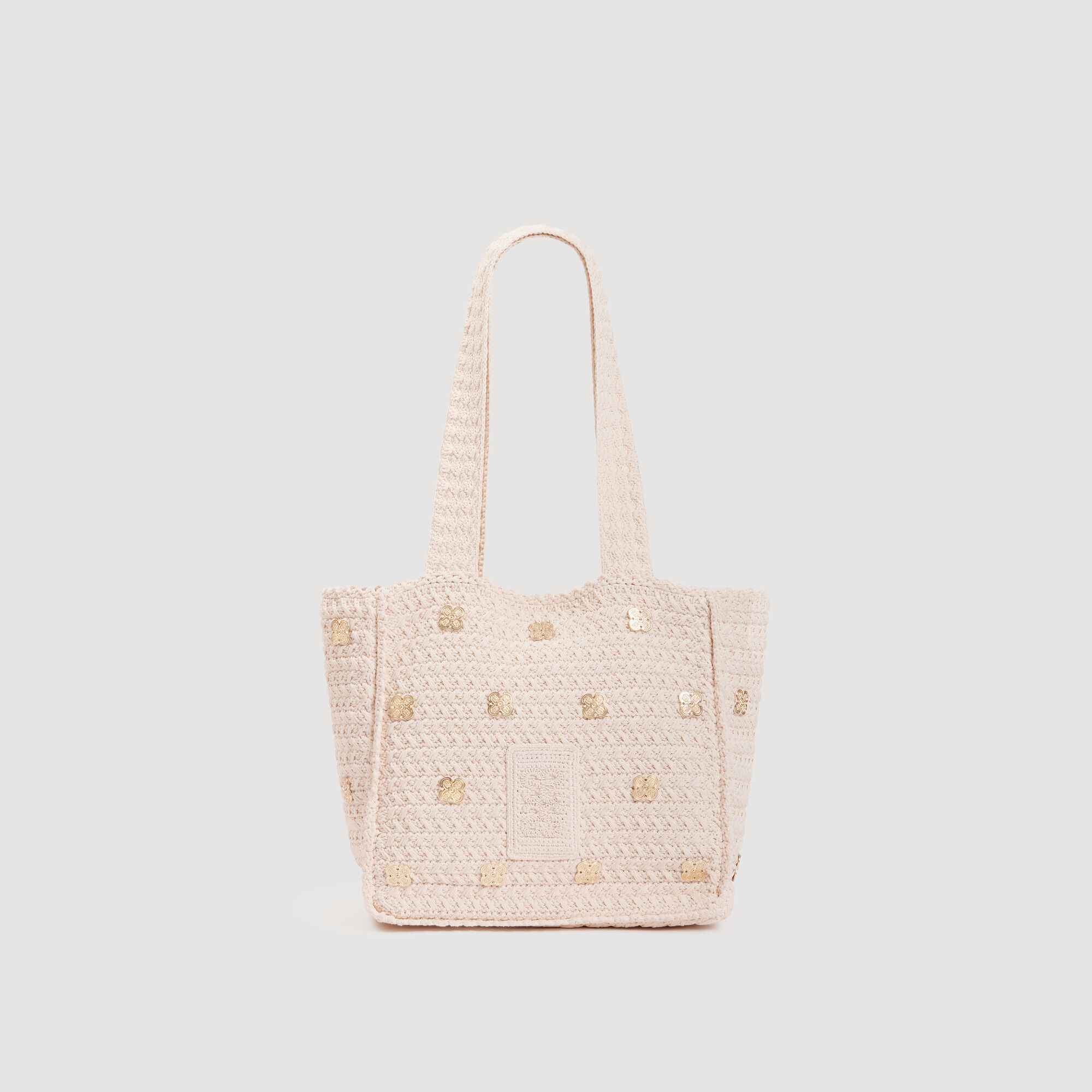 Crochet bag with charms