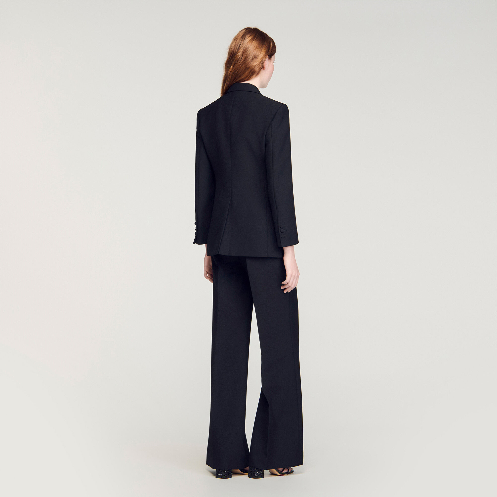 Tuxedo jacket with satin collar