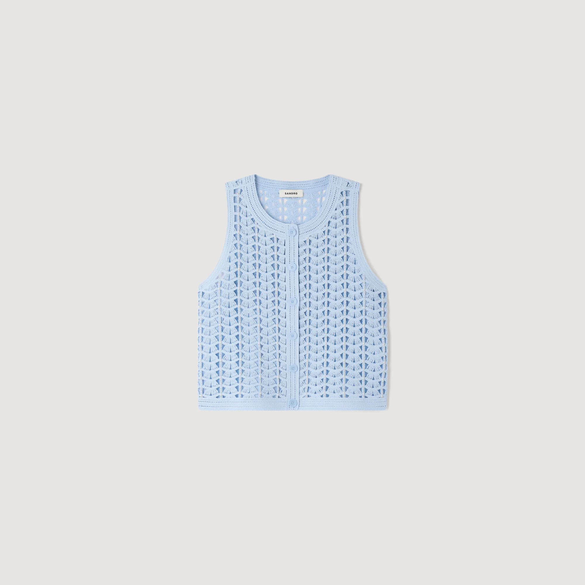 Beaded crochet top