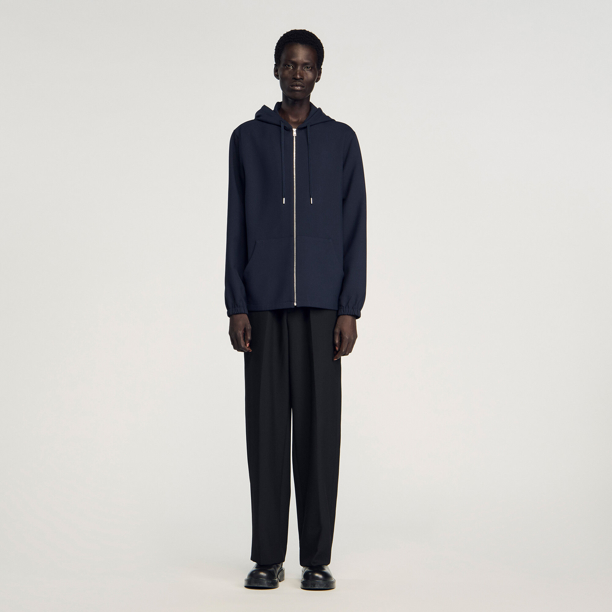 Hooded shirt jacket